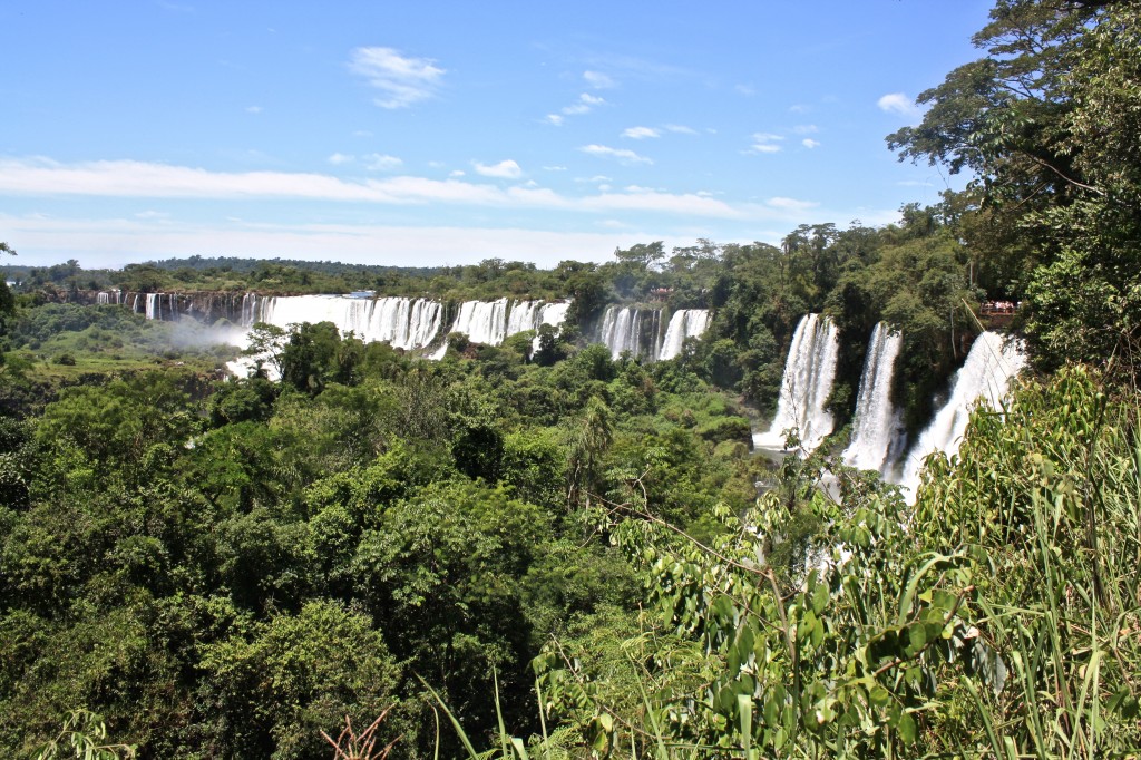 Solo travel at Iguazu Falls. 