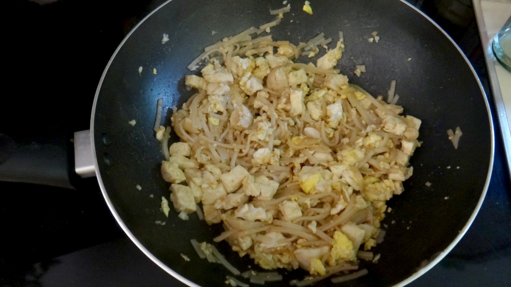 Cooking chicken pad thai at home with a simple recipe by The Mochilera Diaries