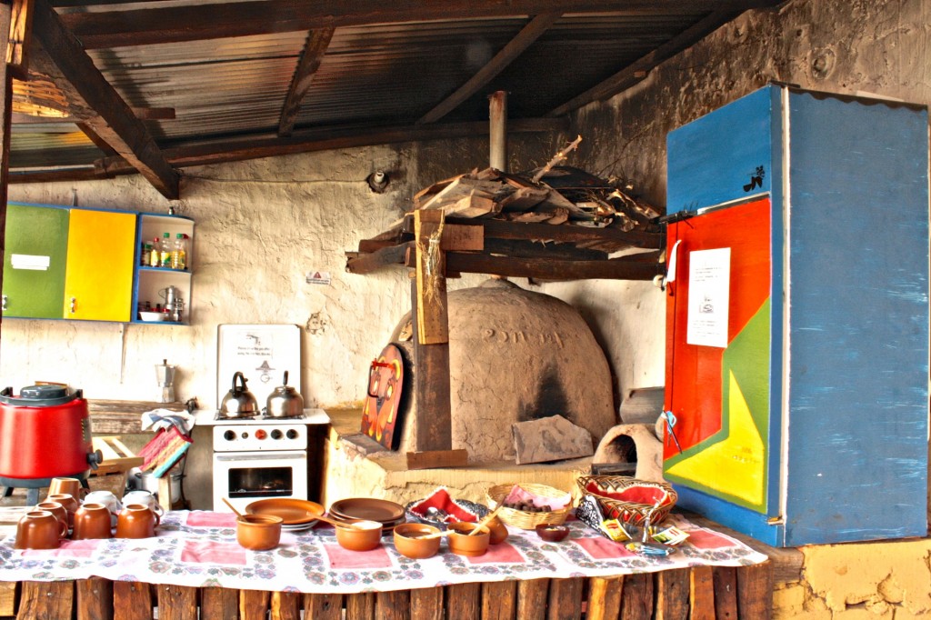 Hostel kitchen in Bolivia.