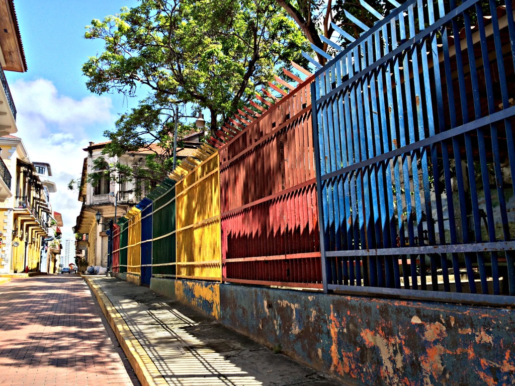 Bright colors in Casco Viejo.