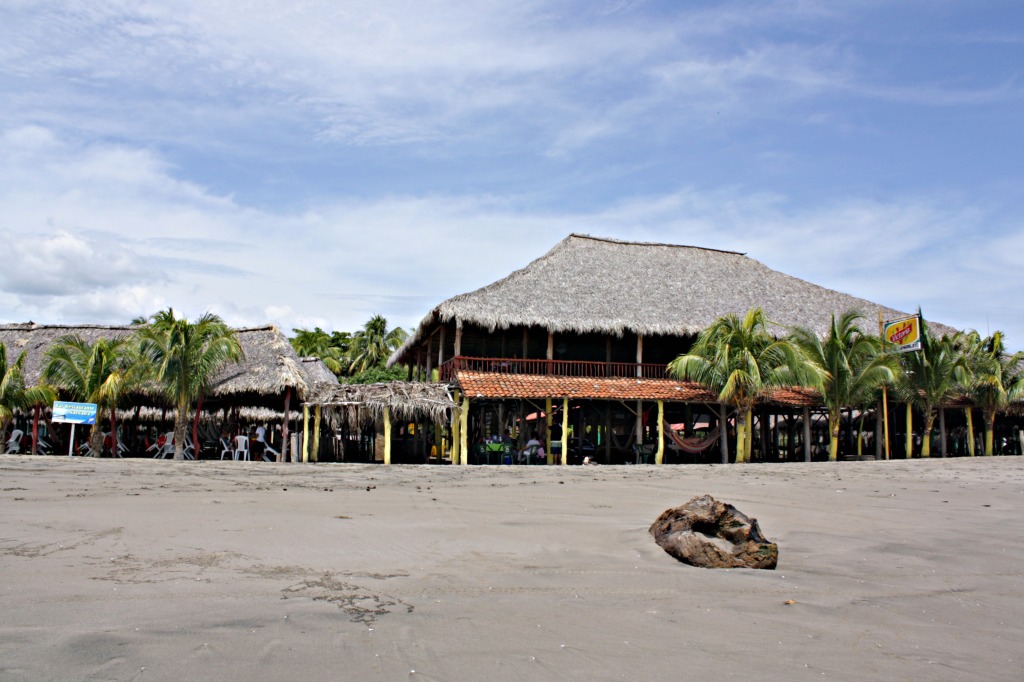 Restaurants at Playa Pochomil, Nicaragua