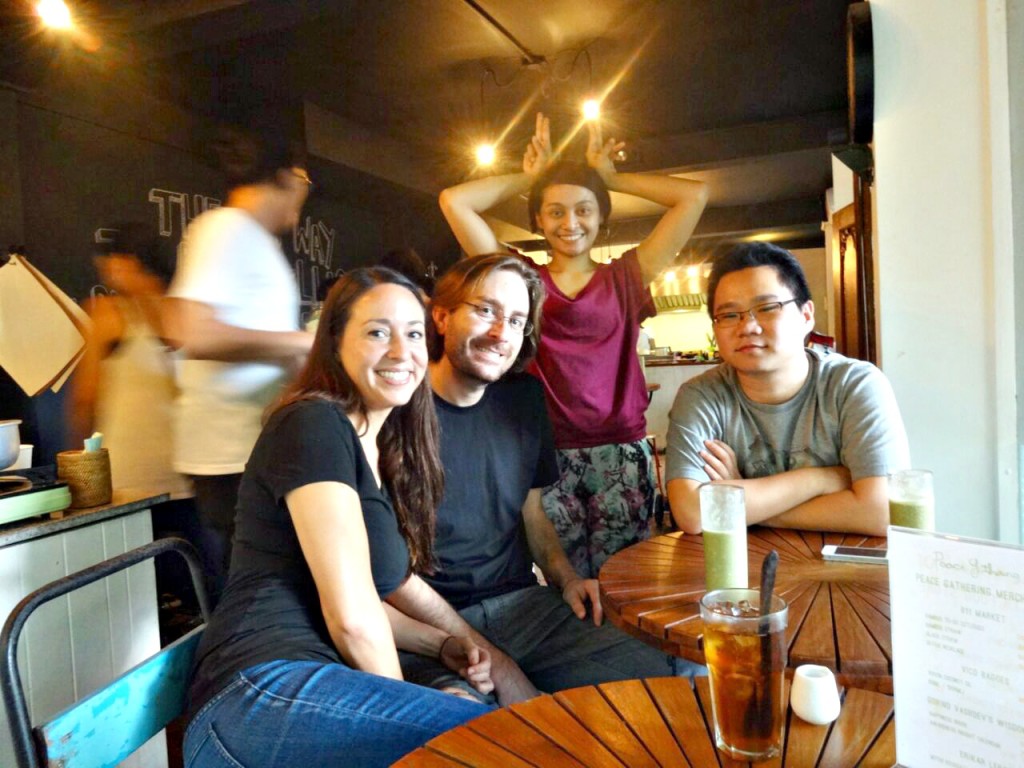 Long-term travel as a couple: With friends in Jakarta