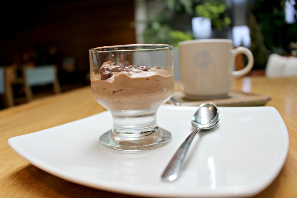 Chocolate mousse at Cafe Velvet, Medellin, Colombia