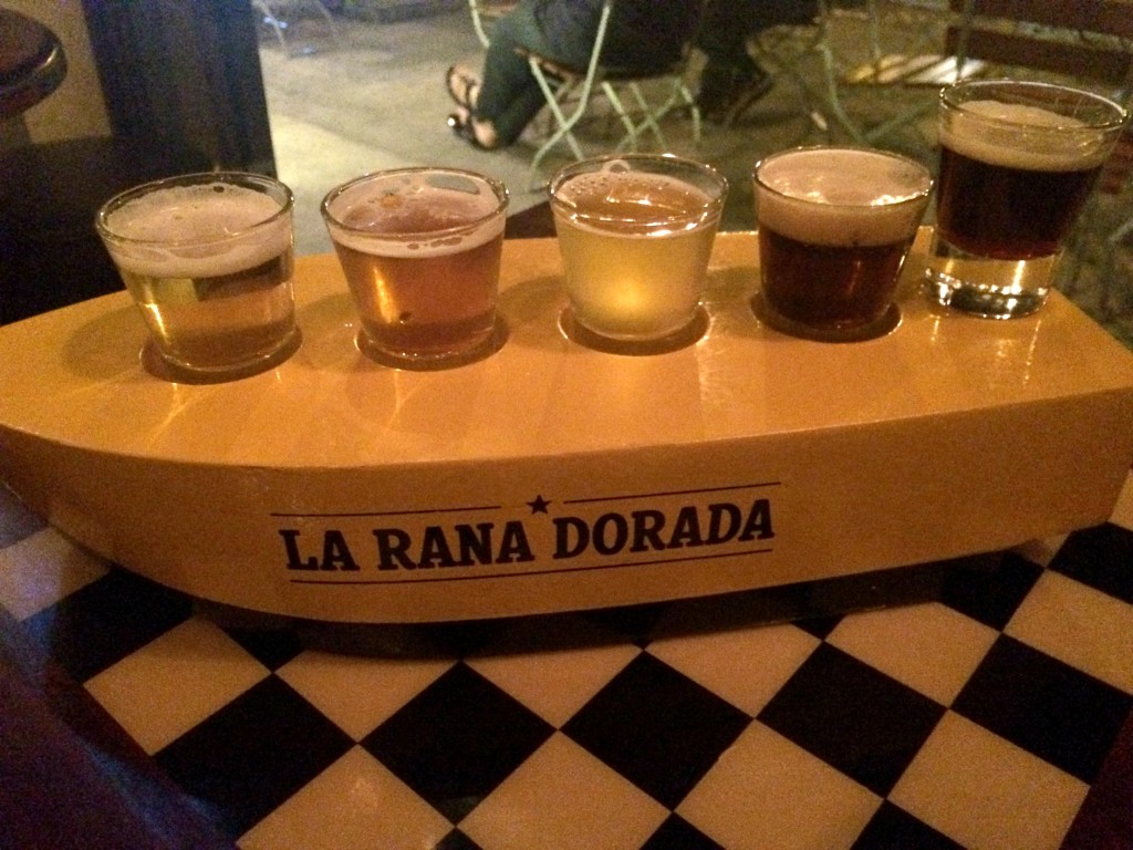 Beer at La Rana Dorada, Casco Viejo, Panama
