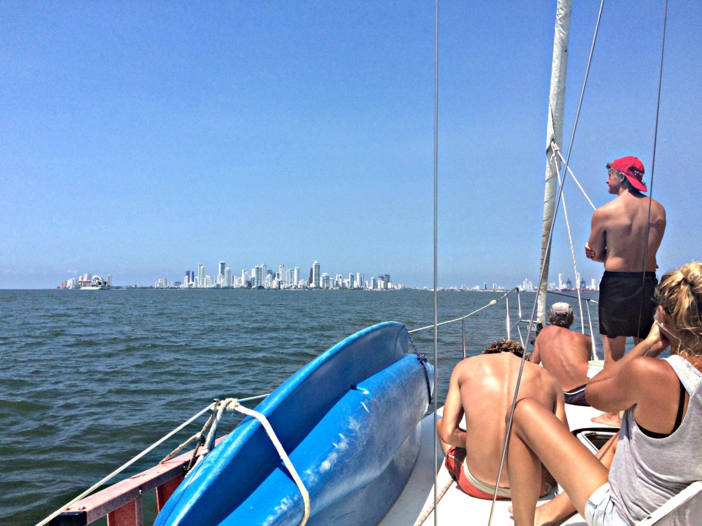 Arriving in Cartagena on the Sailboat Victory