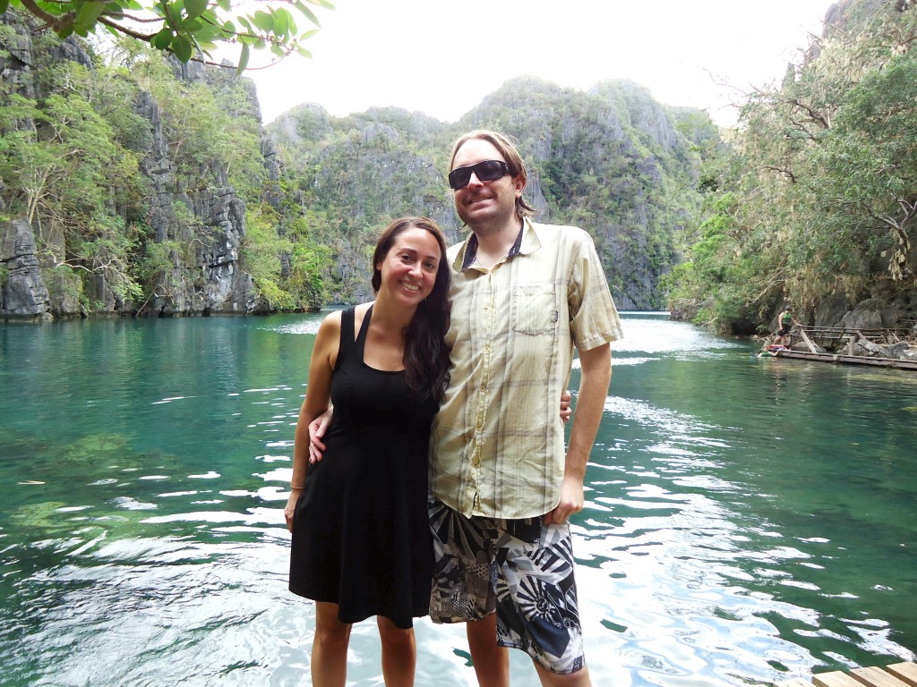 Long-term travel as a couple: Lake Kayangan in Coron, Philippines