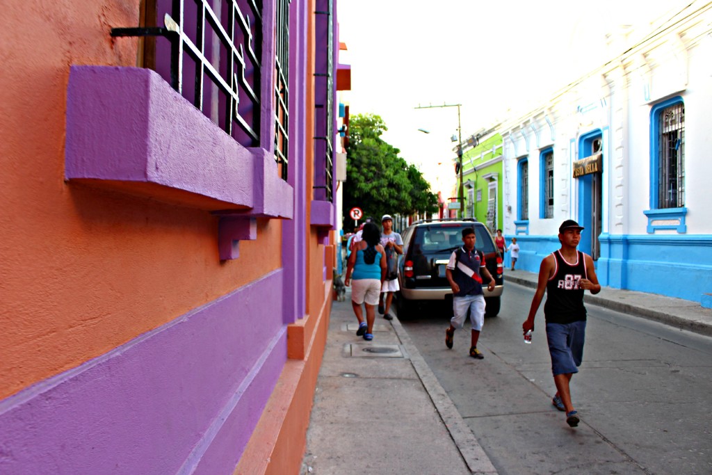 Colorful streets of Santa Marta, Colombia
