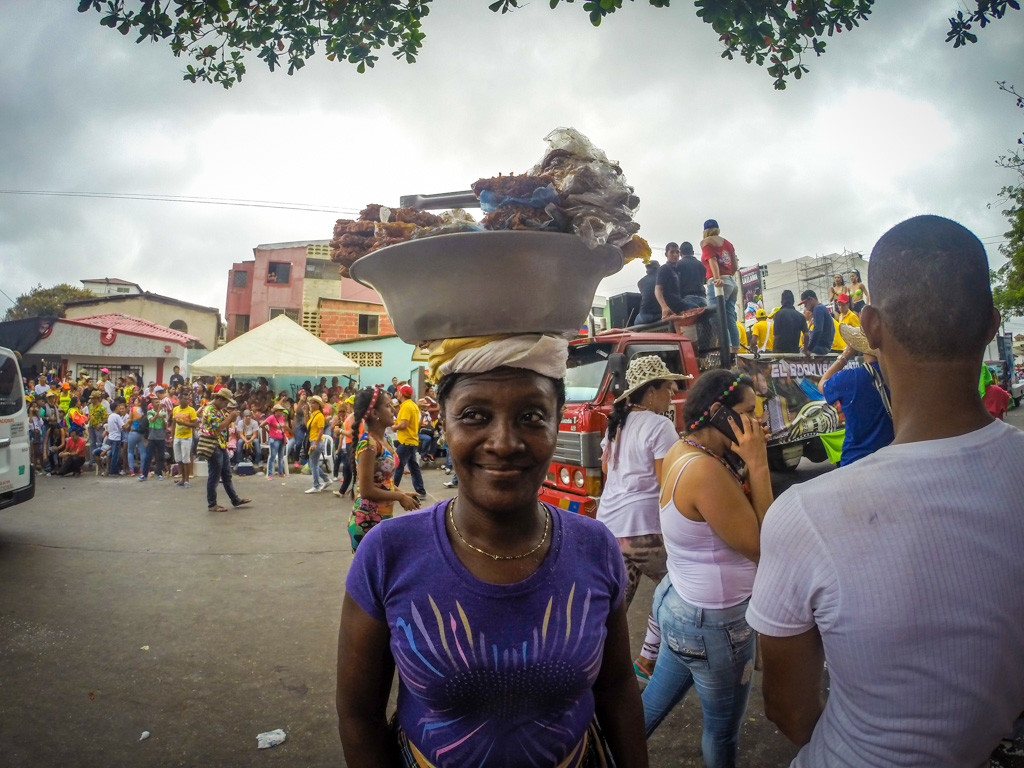 Vendors at Carnival in Barranquilla