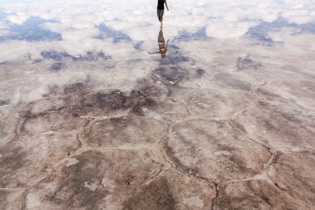 Salar de Uyuni, the world's largest salt flat in Bolivia