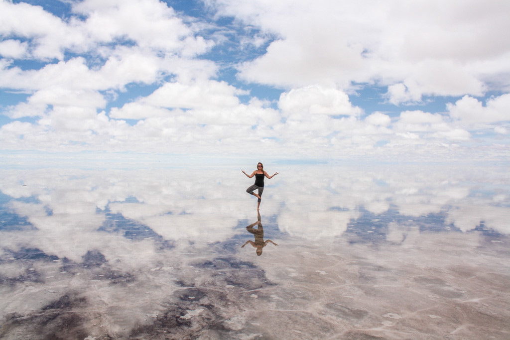 Salar de Uyuni in Bolivia is the world's largest salt flat