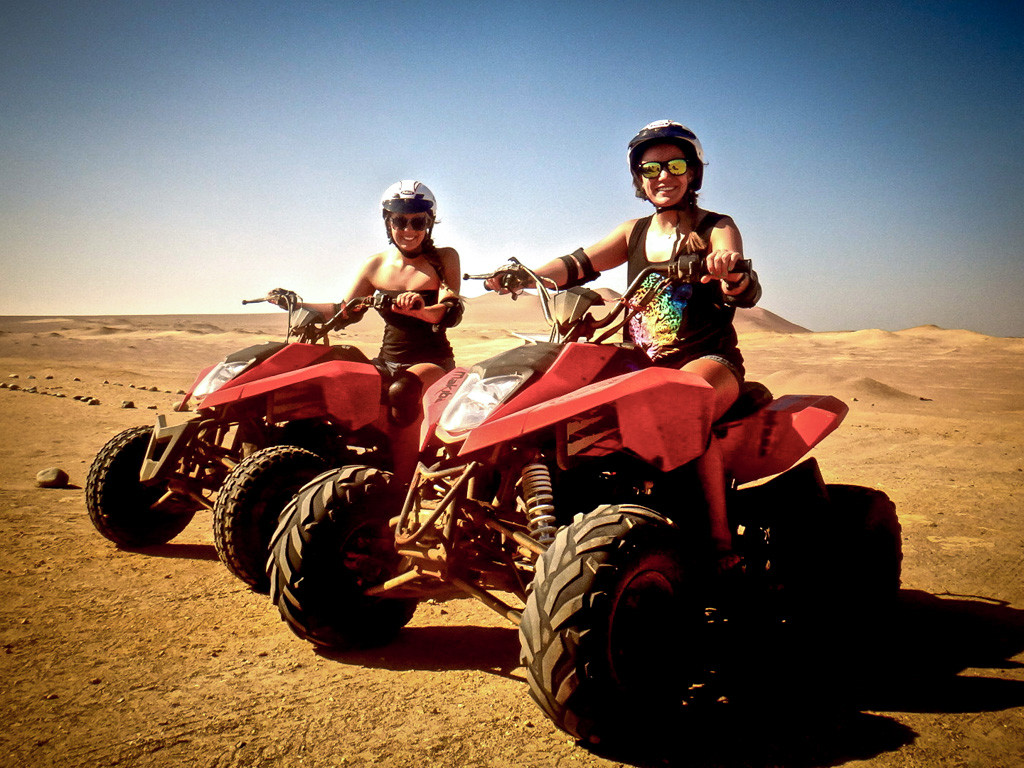 Touring the Paracas National Reserve on ATVs