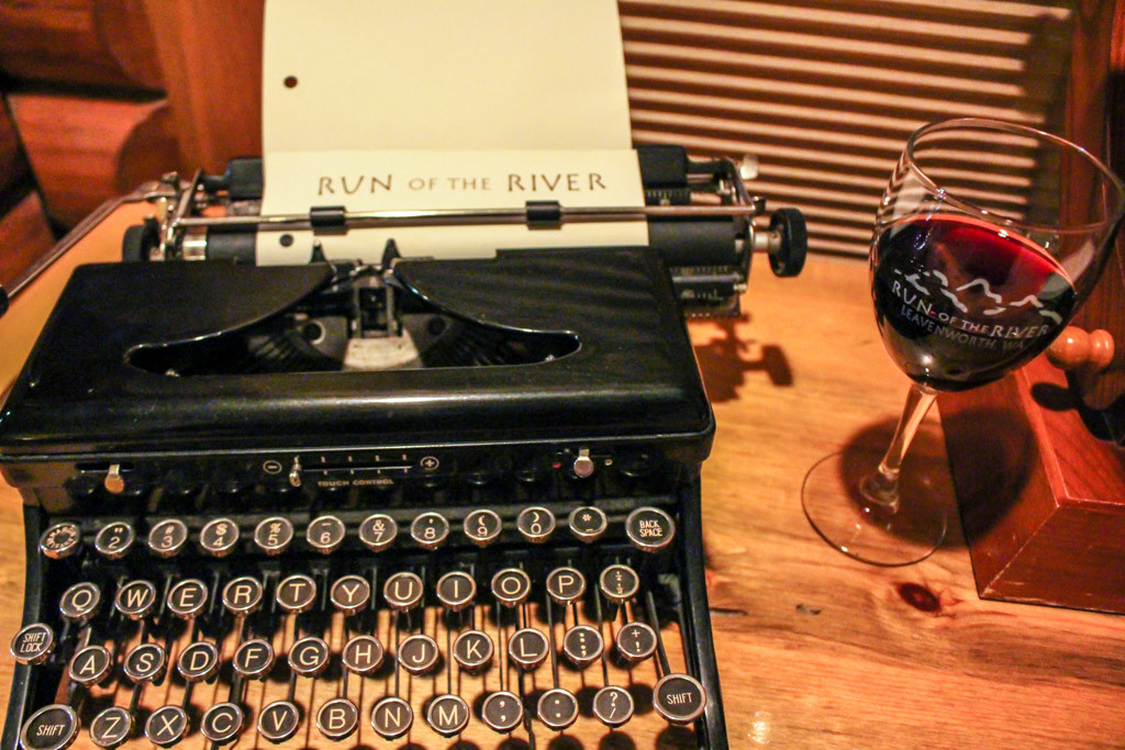 Typewriter at the Run of the River Inn