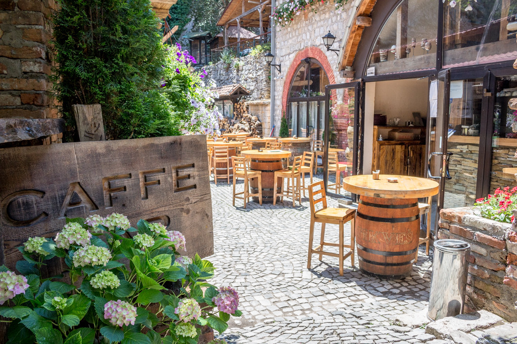 The restaurant at Matka Canyon, Macedonia