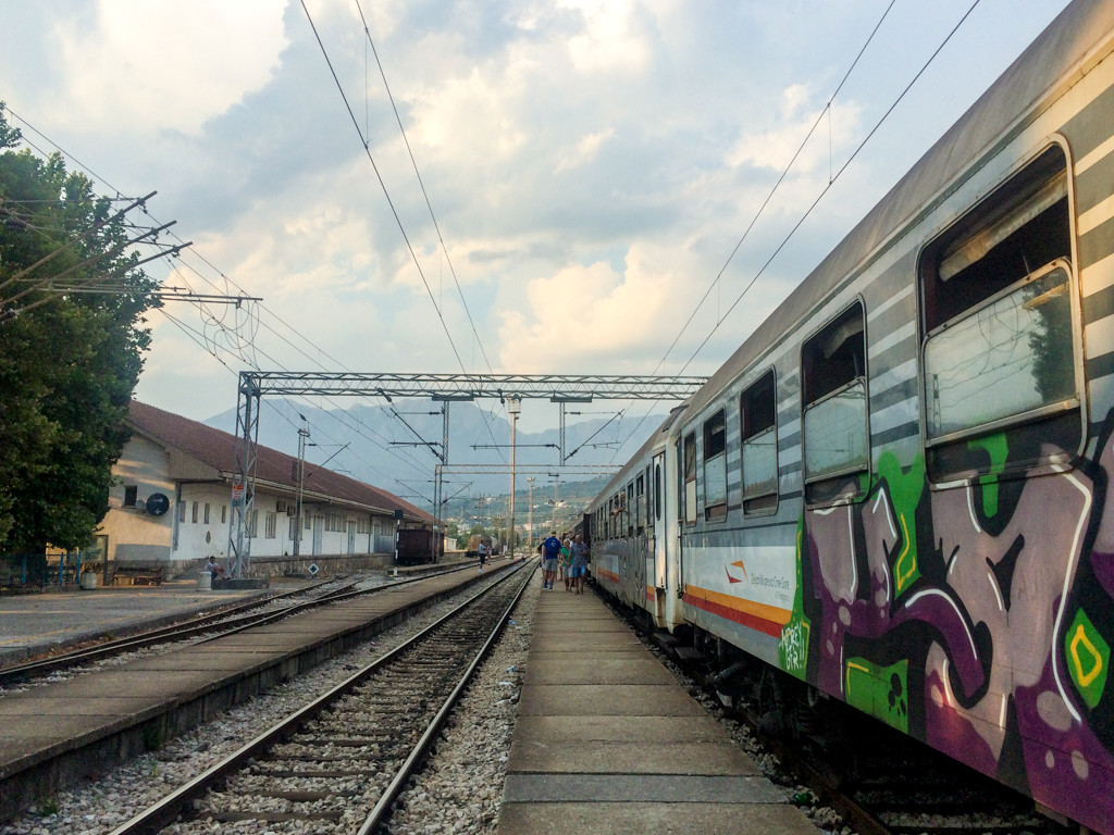 Train station in Bar, Montenegro