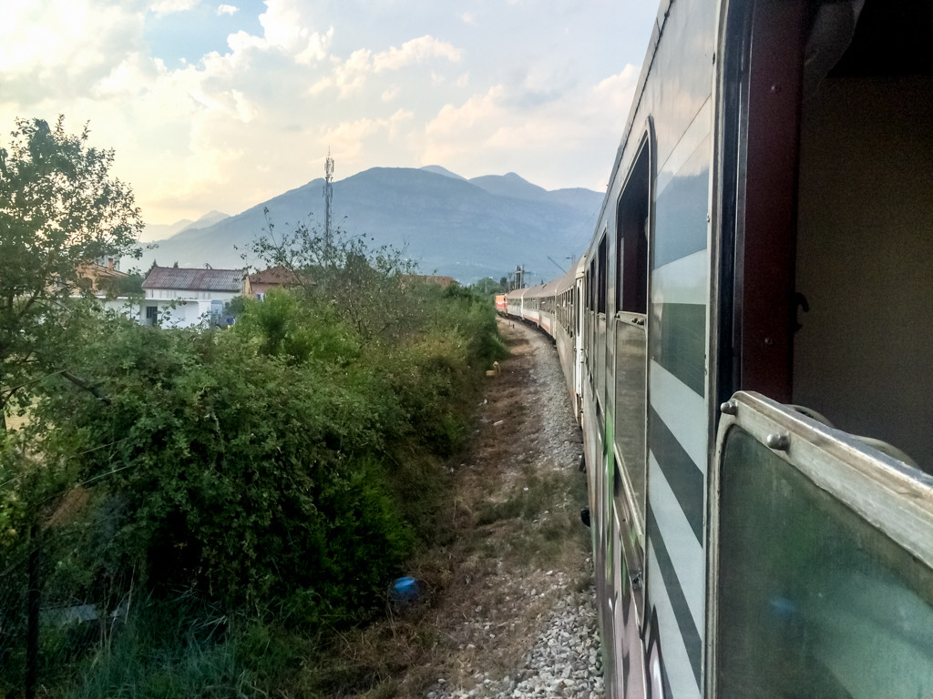 Taking the train from Bar to Belgrade