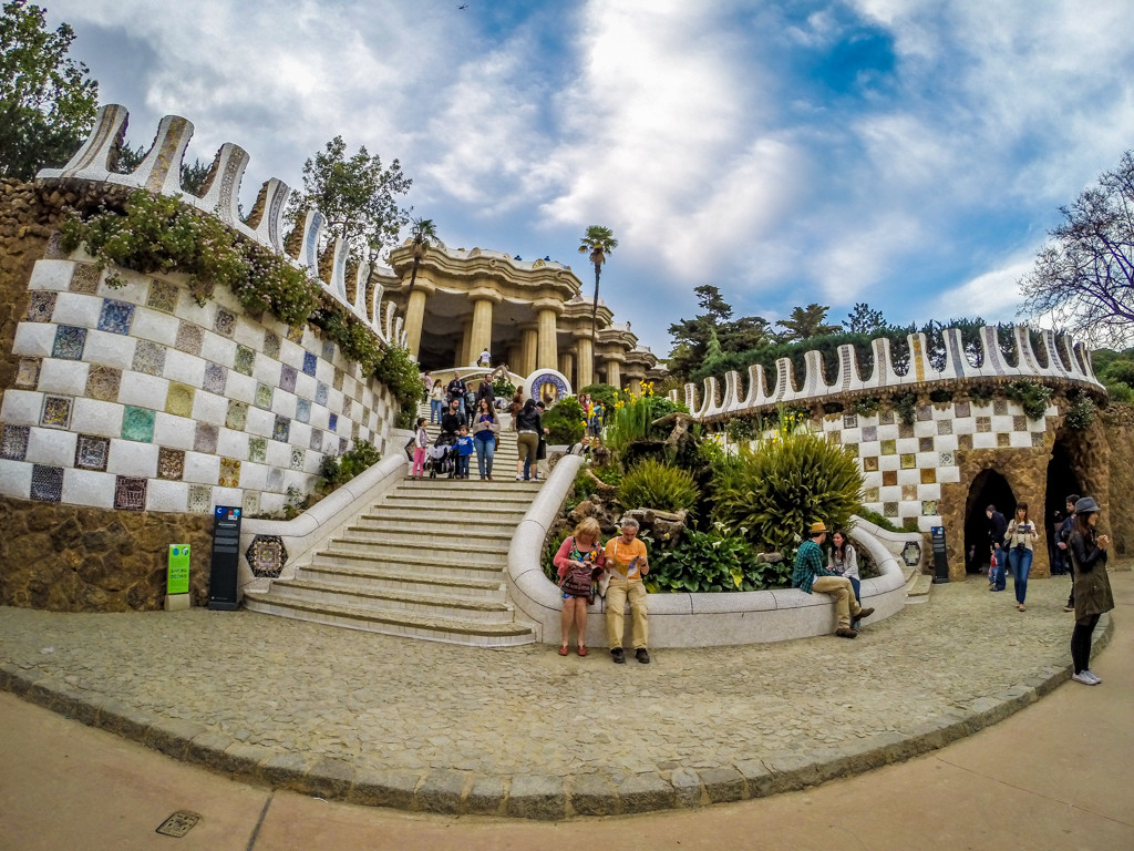 Travel Photos with a GoPro, Park Guell, Barcelona