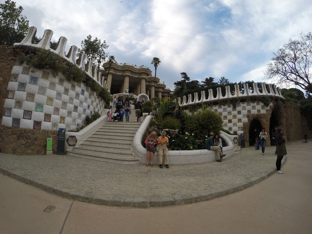 Travel Photos with a GoPro, Park Guell, Barcelona