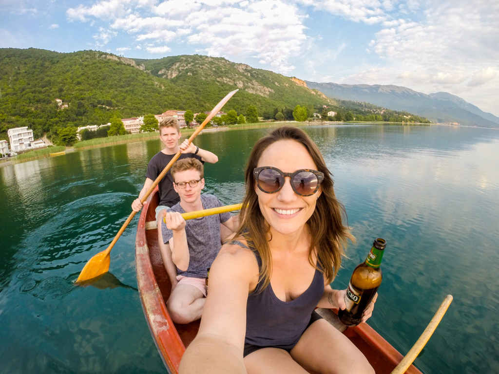 GoPro Travel Selfie, Lake Ohrid, Macedonia