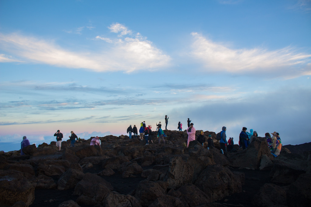 Summiting Haleakala Crater for Sunrise, Maui, Hawaii