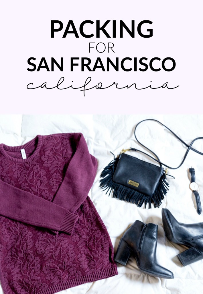 What I'm packing for a week in San Francisco, California in the spring. 