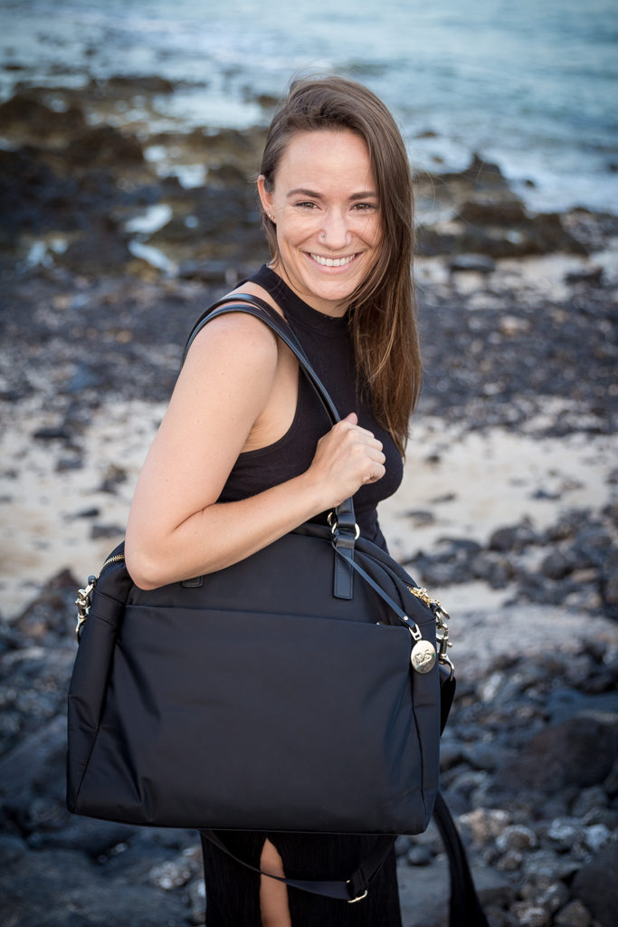 The OMG bag by Lo & Sons, the most important accessory in my digital nomad packing list.