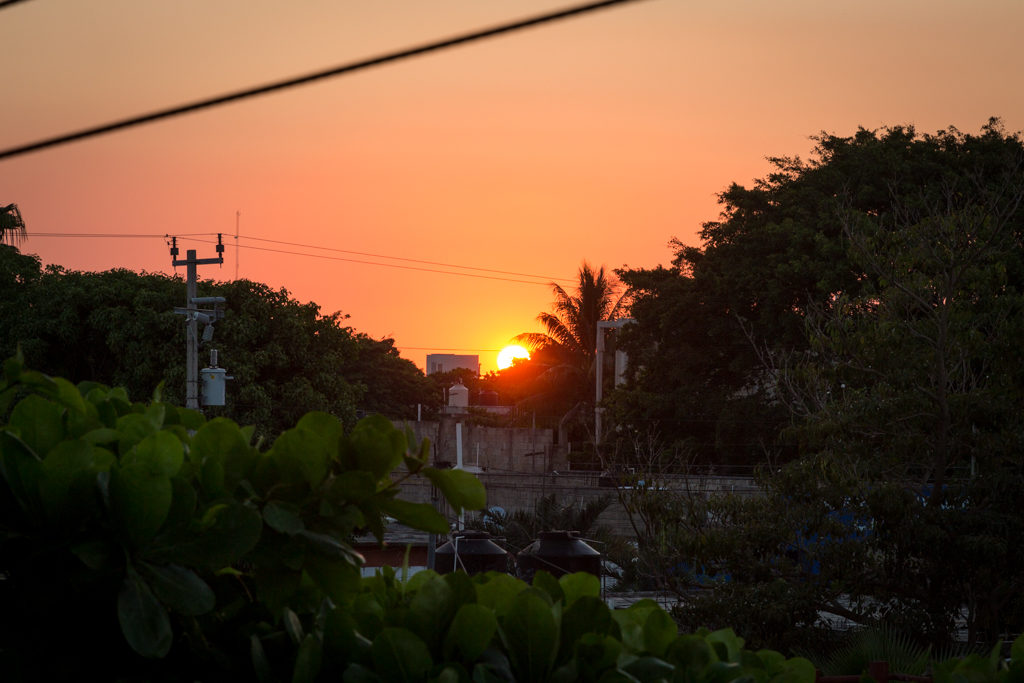 Sunset in Tulum