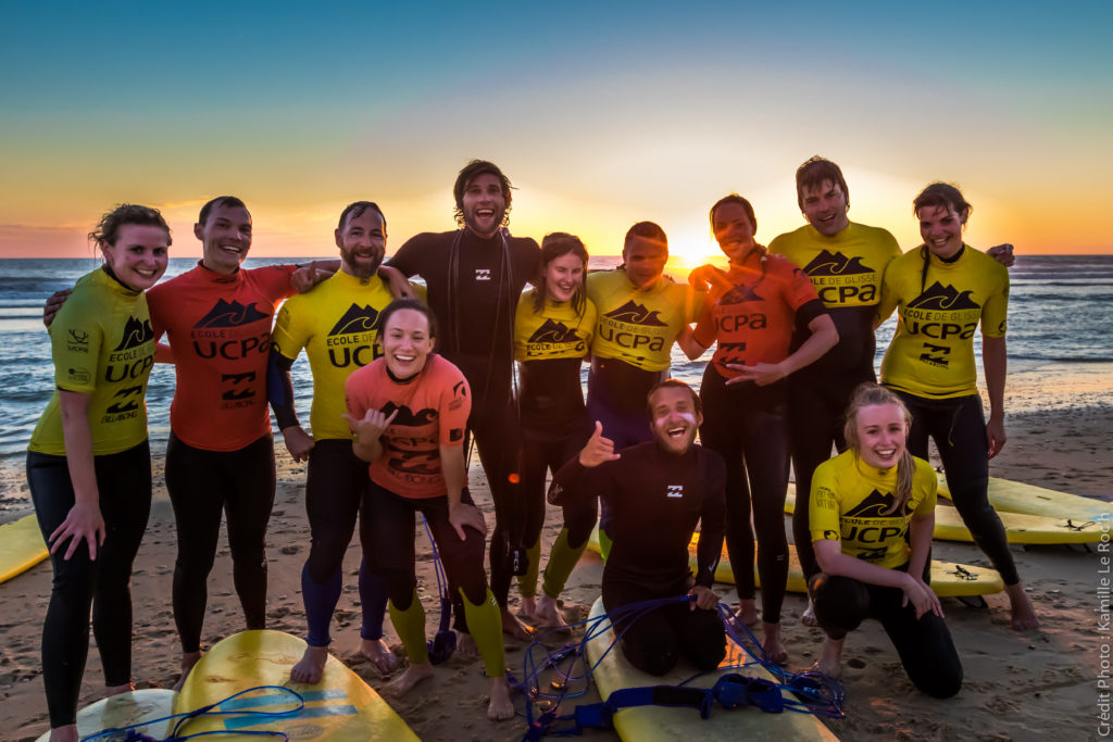 Surfing in Lacanau, France with UCPA