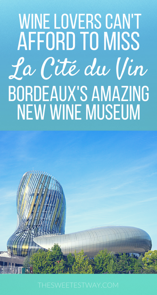 For wine lovers, there's no better destination than Bordeaux, France. Check out their newest (and most high-tech) wine museum, La Cité du Vin!