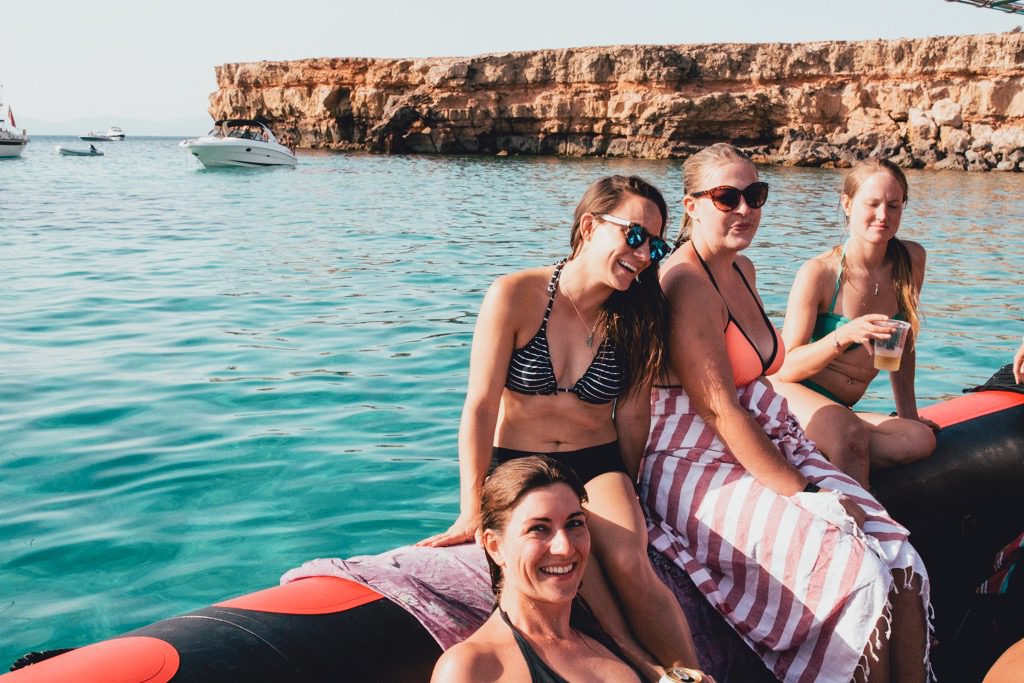 A boat trip to Formentera, Spain