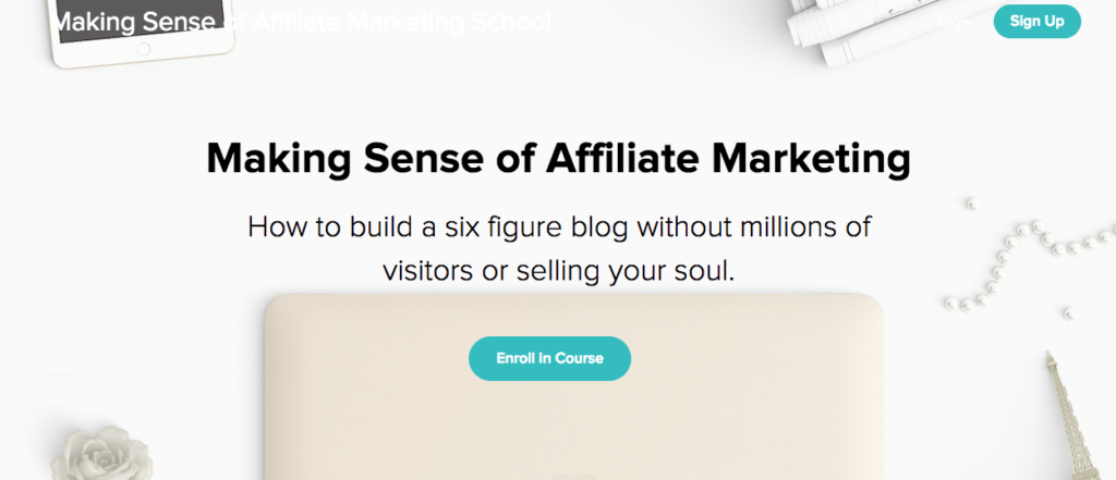 Making Sense of Affiliate Marketing ecourse for bloggers