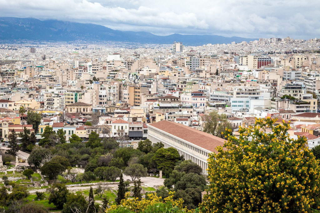 The Ancient Agora versus Modern Athens