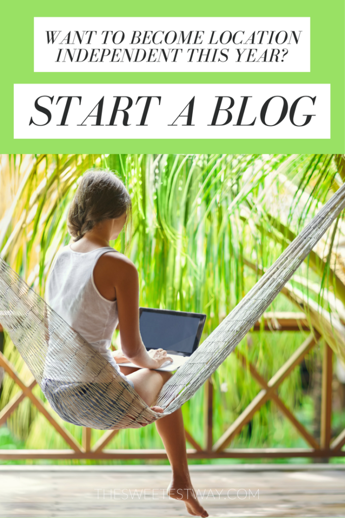Want to become location independent this year? Consider starting a blog.