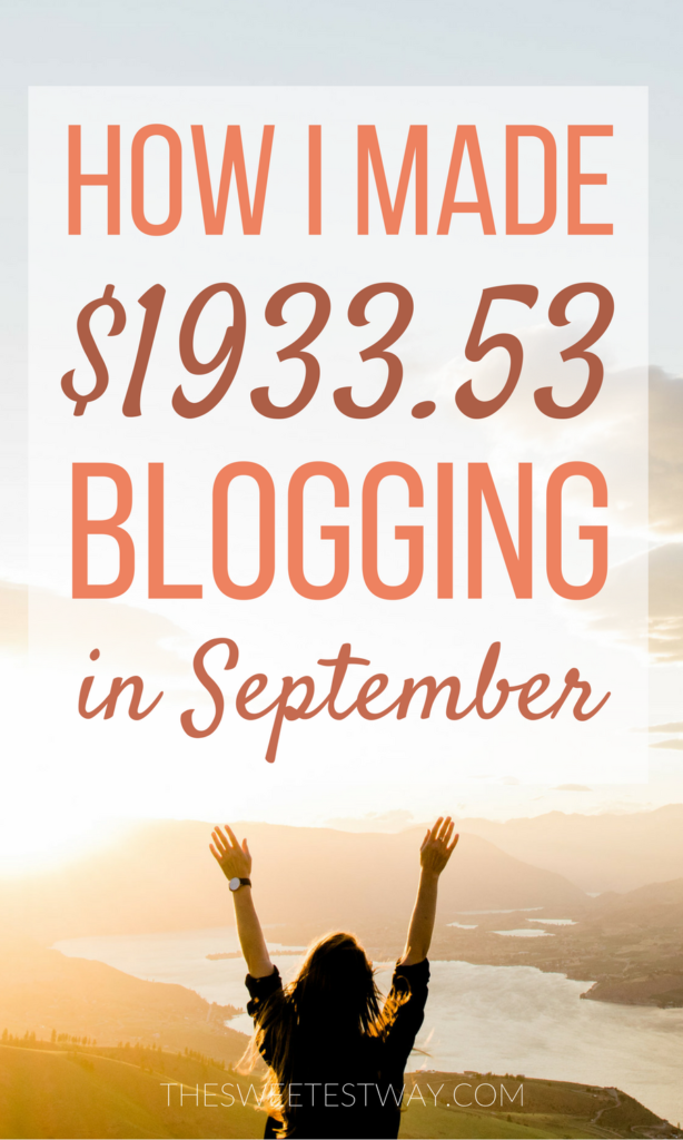 How to make money blogging: My September blogging income report!