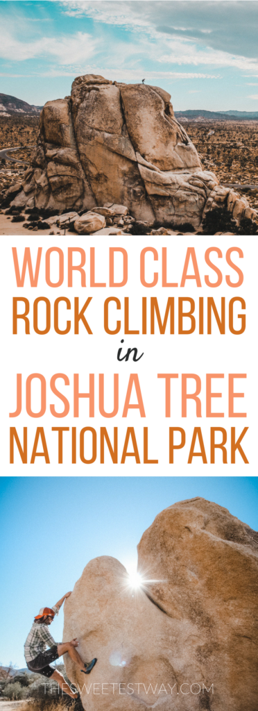 Rock climbing in Joshua Tree National Park was such an incredible experience!! #rockclimbing #joshuatree #retreat