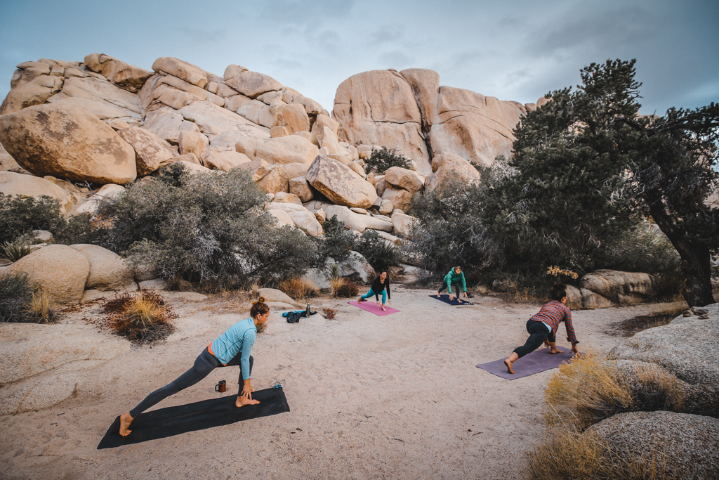 A yoga retreat in Joshua Tree National Park