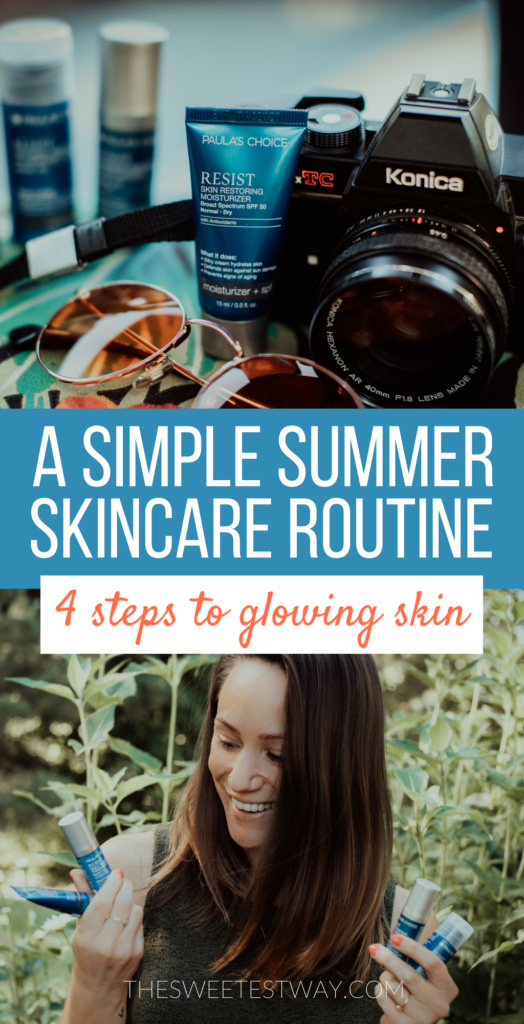 A simple 4-step skincare routine that's perfect for summer travel. Save time and have more adventures with the RESIST Travel Kit from Paula's Choice Skincare #ethicalbeauty #ethicalskincare #packing